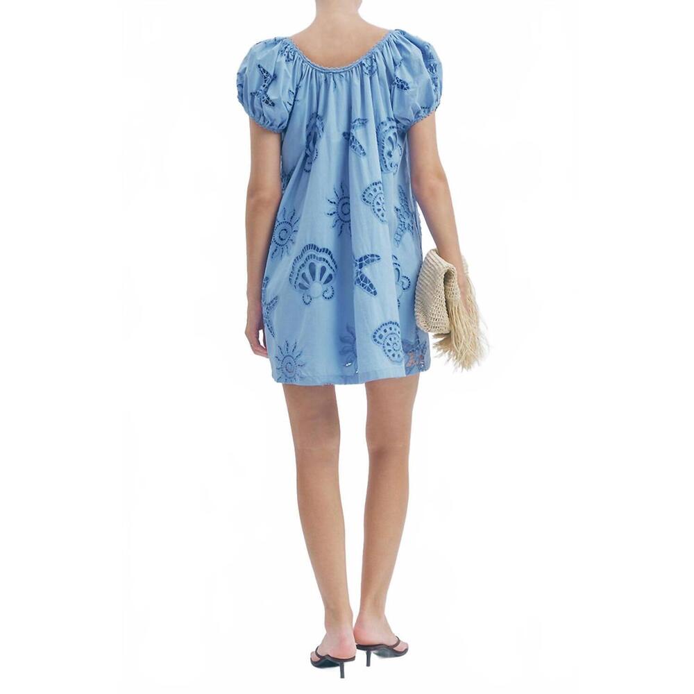 NEW MAUDE CLUB women's marisol dress in periwinkle - Picture 2 of 2